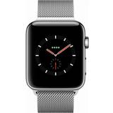 Apple eSIM Smartwatches Apple Watch Series 3 Cellular 42mm Stainless Steel Case with Milanese Loop