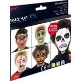 Ansiktsfärger & Kroppsfärger - Djävular & Demoner Smink Smiffys Make Up FX Aqua Halloween Kit