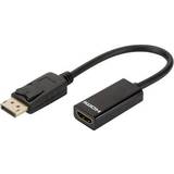 DisplayPort - Nickel Kablar Digitus DisplayPort - HDMI Adapter M-F 0.2m