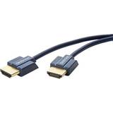 ClickTronic HDMI-kablar - Rund ClickTronic Casual Ultraslim HDMI - HDMI High Speed with Ethernet 1m