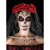 Smiffys Day of the Dead Face Tattoo Transfers Kit 41570