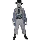 Grå - Pirater Maskeradkläder Smiffys Zombie Ghost Pirate Costume