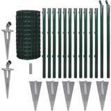 Stål Stängsel kit vidaXL Set Spike Euro Fence 80cmx25m
