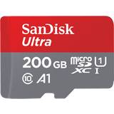 200 GB Minneskort SanDisk Ultra MicroSDXC Class 10 UHS-l U1 A1 100MB/s 200GB + Adapter