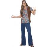 Brun - Hippies Maskeradkläder Smiffys Hippieman Maskeraddräkt