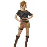 Brun - Zombies Dräkter & Kläder Smiffys Deluxe Zombie Huntress Costume