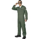 Pilot Maskerad Smiffys Aviator Costume Green