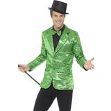 Grön - Jackor Dräkter & Kläder Smiffys Sequin Jacket Men's Green
