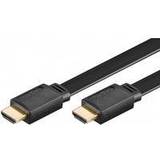 MicroConnect Platt Kablar MicroConnect Gold Flat HDMI - HDMI 1m