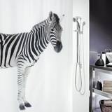 Svart Duschdraperier Spirella Zebra