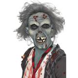 Grå Maskerad Heltäckande masker Smiffys Ruttnande Zombie Mask