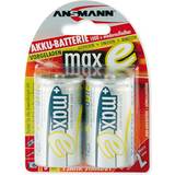 Ansmann Batterier - Laddningsbara standardbatterier Batterier & Laddbart Ansmann NiMH Mono D 8500mAh MaxE 2-pack