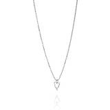 Efva Attling Little Crazy Heart Silver Pendant Necklace - 36cm