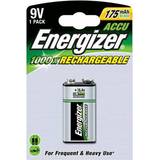 Energizer NiMH Batterier & Laddbart Energizer 9V Rechargeable Batteries