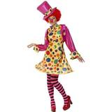 Cirkus & Clowner Maskeradkläder Smiffys Clown Lady Costume Multi-Coloured