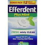 Rengöringstabletter Efferdent Plus Mint Anti-Bacterial Denture Cleanser Tablets 90-pack