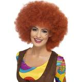Hippies - Kjolar Maskeradkläder Smiffys 60-tals Rödbrun Afroperuk