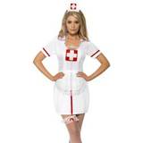 Doktor & Sjuksköterska - Röd Maskeradkläder Smiffys Sjuksköterska Set