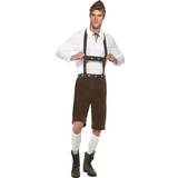 Oktoberfest Maskerad Dräkter & Kläder Smiffys Bavarian Man Costume Brown