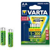 Varta AA (LR06) - Batterier - NiMH Batterier & Laddbart Varta Accu AA 2600mAh 2-pack