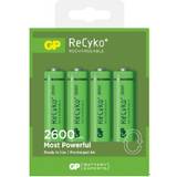 Laddningsbara standardbatterier Batterier & Laddbart GP Batteries ReCyko 270AAHCE-2GBW4 4-pack
