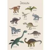 Dinosaurier Tavlor & Posters Barnrum Sebra Poster Dino 50x70cm