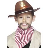 Orange Huvudbonader Smiffys Cowboyhatt Med Sheriffbricka