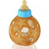Orange Nappflaskor Hevea 2-in-1 Baby Glass Bottle with Star Ball 120ml