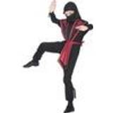 Smiffys Fighting - Uppblåsbar Maskeradkläder Smiffys Ninja Costume Child Black