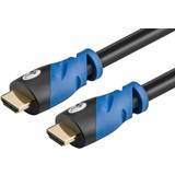 Goobay HDMI-kablar - Rund - Standard HDMI-Standard HDMI Goobay HDMI - HDMI Premium High Speed with Ethernet 3m