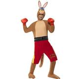 Fighting - Röd - Unisex Dräkter & Kläder Smiffys Kangaroo Boxer Costume