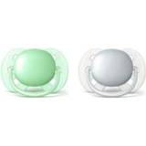 Silver Nappar & Bitleksaker Philips Soother Ultra Soft 0-6m 2pack