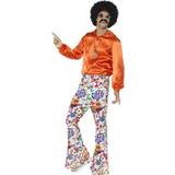 60-tal - Rosa Maskeradkläder Smiffys 60's Groovy Flared Trousers Mens