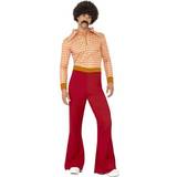 70-tal - Orange Dräkter & Kläder Smiffys Authentic 70's Guy Costume