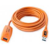 Orange - USB A-USB A - USB-kabel Kablar Tether Tools USB A - USB A 3.0 M-F 4.9m