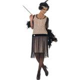 Beige - Tidstypiska Maskeradkläder Smiffys 1920's Coco Flapper Costume