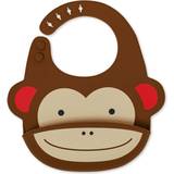 Skip Hop Maskintvättbar Nappar & Bitleksaker Skip Hop Zoo Fold & Go Silicone Bib Marshal Monkey