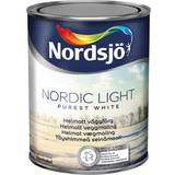 Glasfiberväv Målarfärg Nordsjö Nordic Light Väggfärg Vit 1L