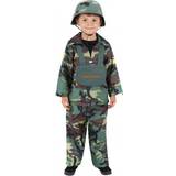 Militär - Svart Maskeradkläder Smiffys Army Boy Costume