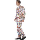 Karneval - Vit Dräkter & Kläder Smiffys Groovy Suit