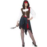Pirater - Röd Maskeradkläder Smiffys Pirate Lady Costume Brown