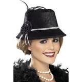 20-tal - Svart Huvudbonader Smiffys 20's Hat Black