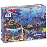 Konstverk Golvpussel Melissa & Doug Underwater Floor Puzzle 48 Bitar