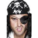 Pirater - Svart Tillbehör Smiffys Deluxe Pirate Eyepatch Black