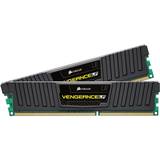 DDR3 - Svarta RAM minnen Corsair Vengeance LP Black DDR3 1600MHz 2x8GB (CML16GX3M2A1600C10)