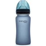 Silikon - Svarta Nappflaskor Everyday Baby Glass Baby Bottle with Heat Indicator 240ml
