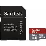 SanDisk Ultra MicroSDHC Class 10 UHS-l U1 A1 98MB/s 16GB +Adapter