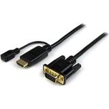 Kablar StarTech HDMI-VGA/USB B Micro M-F 1.8m