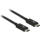 Guld - USB C-USB C - USB-kabel Kablar DeLock Thunderbolt 3 USB C-USB C 3.1 Gen 2 1m