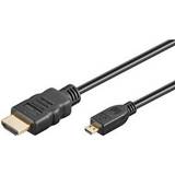 Goobay HDMI-kablar - PVC - Svarta Goobay HDMI - HDMI Micro High Speed with Ethernet 1m